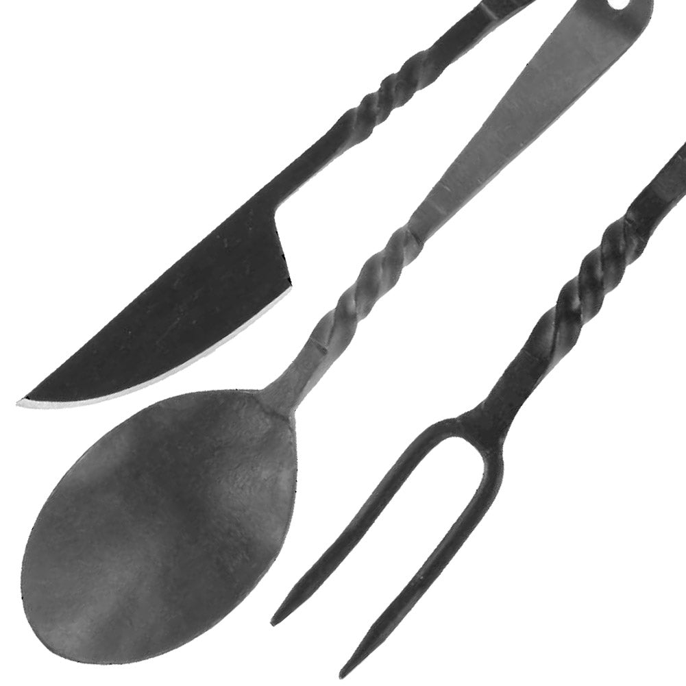 Forged Blacksmith Medieval Dining Hall Eating Utensils