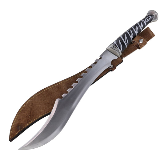 Spiders in Mind Decorative Clip Point Sawback Machete