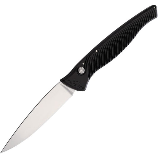 Piranha Knives Auto DNA Button Lock Black