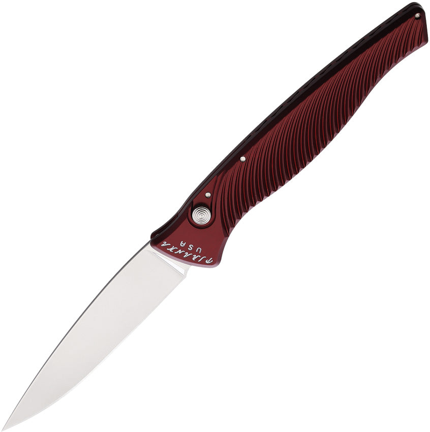 Piranha Knives-Auto DNA Button Lock Red