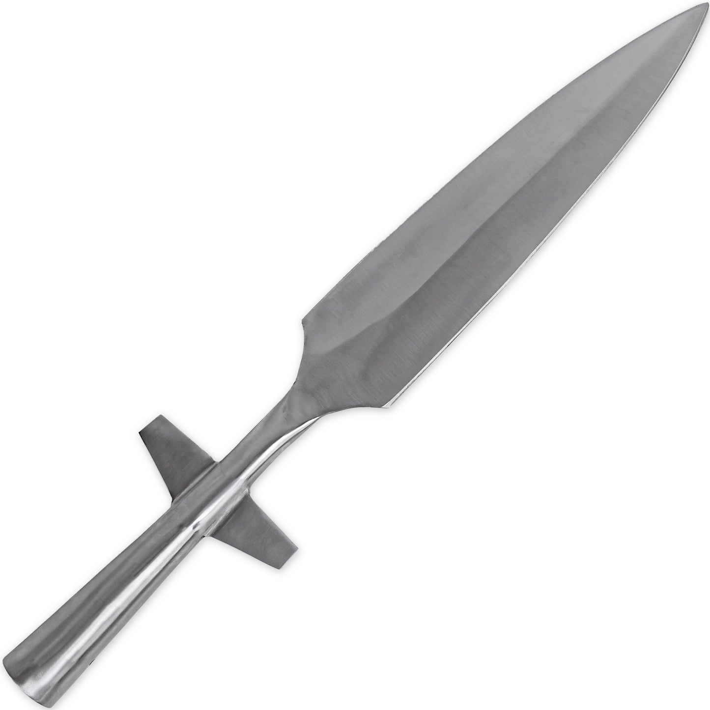 Deflect Option Functional Medieval Hand Forged Reenactment Knight Predrilled Historical Replica Winged Spearhead