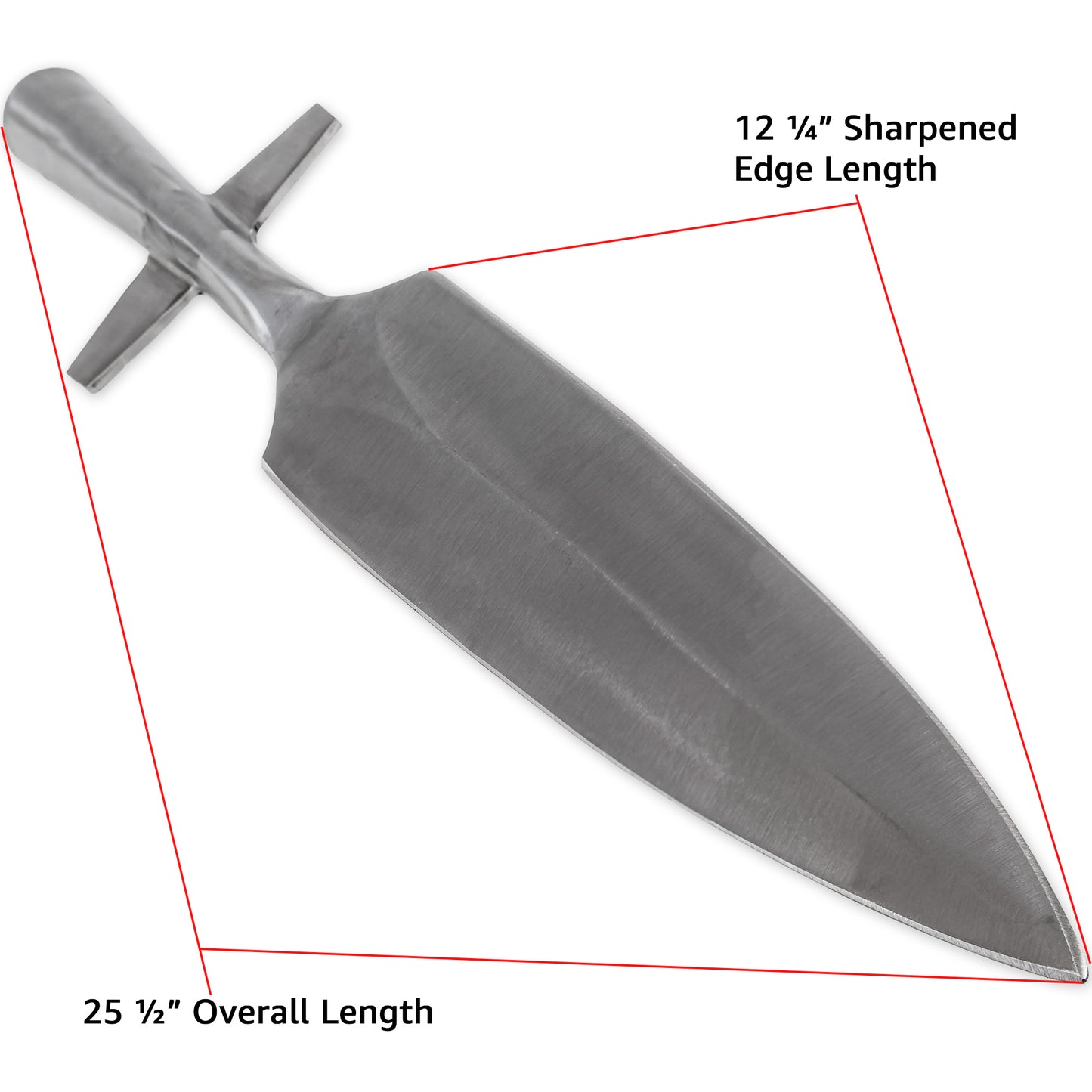 Deflect Option Functional Medieval Hand Forged Reenactment Knight Predrilled Historical Replica Winged Spearhead