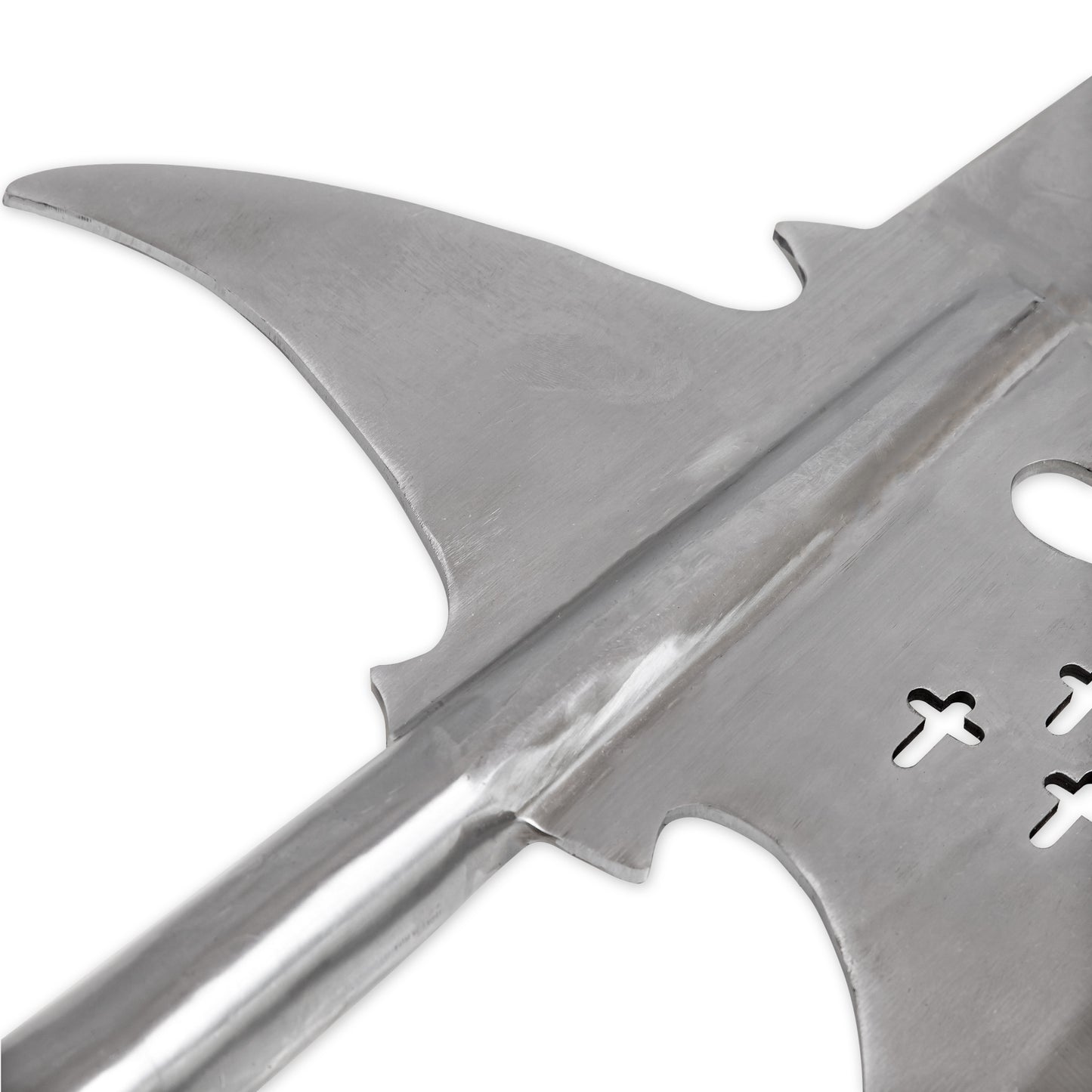 Coup De Grâce Medieval Functional Triple Edge Templar Knight Predrilled Historical Replica Halberd Spearhead