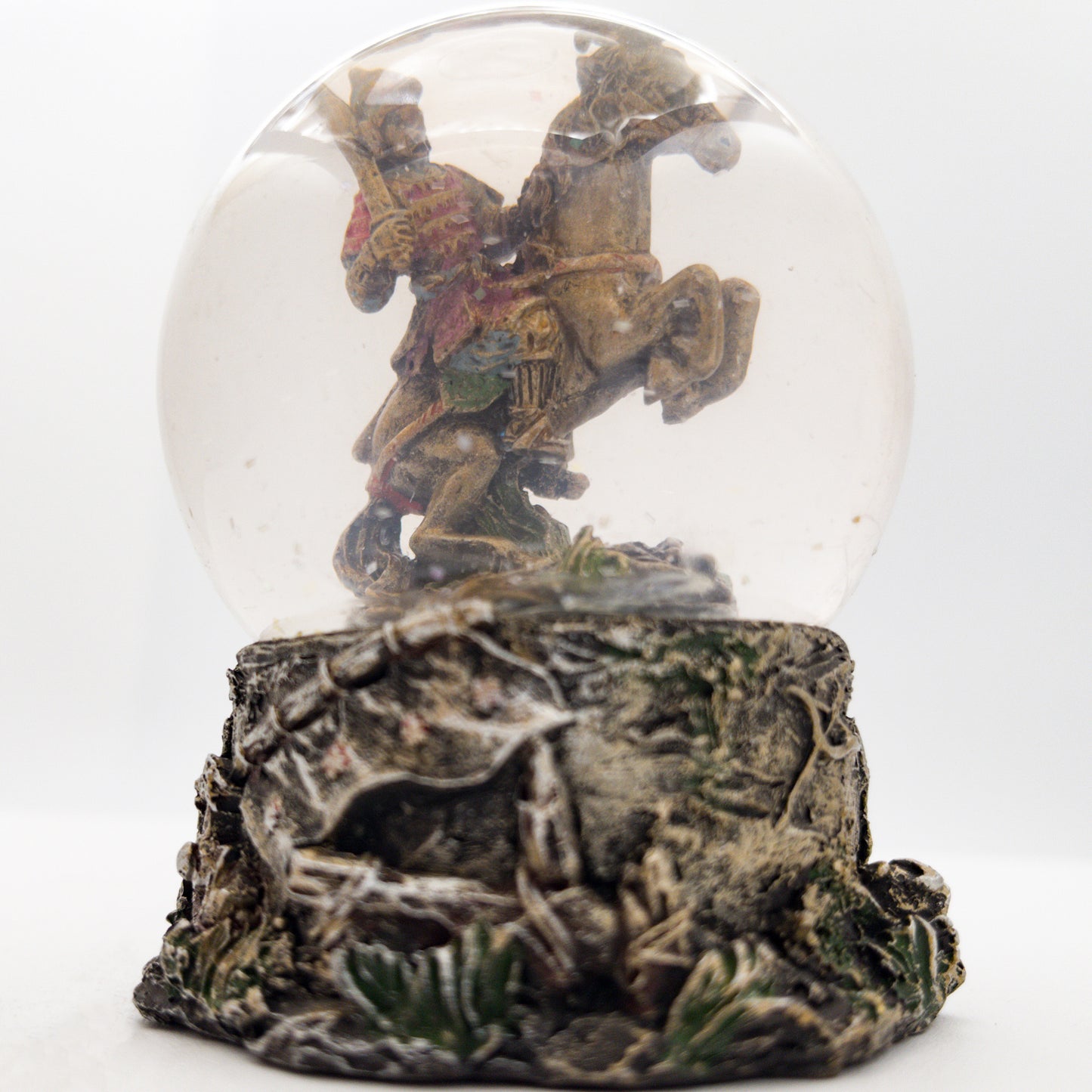 Frozen in Time Decorative Samurai Snow Globe