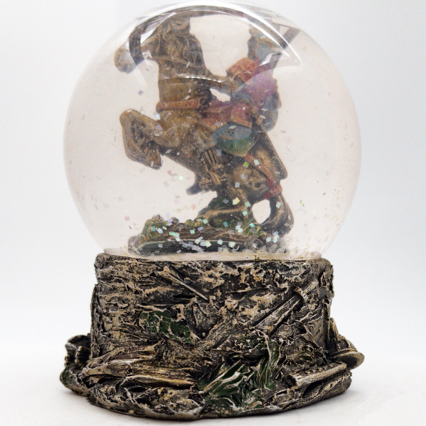 Frozen in Time Decorative Samurai Snow Globe