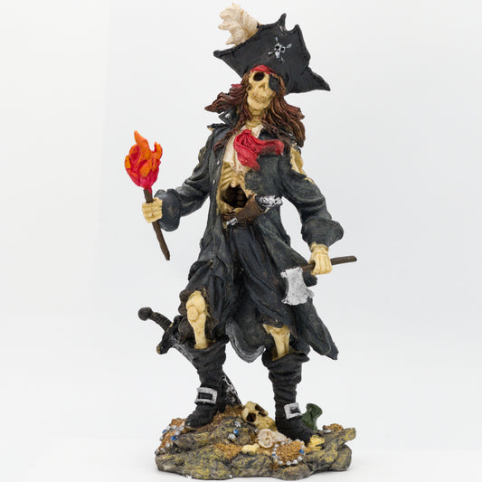 Isla De Muerta Skeleon Pirate Captain Figure Statue