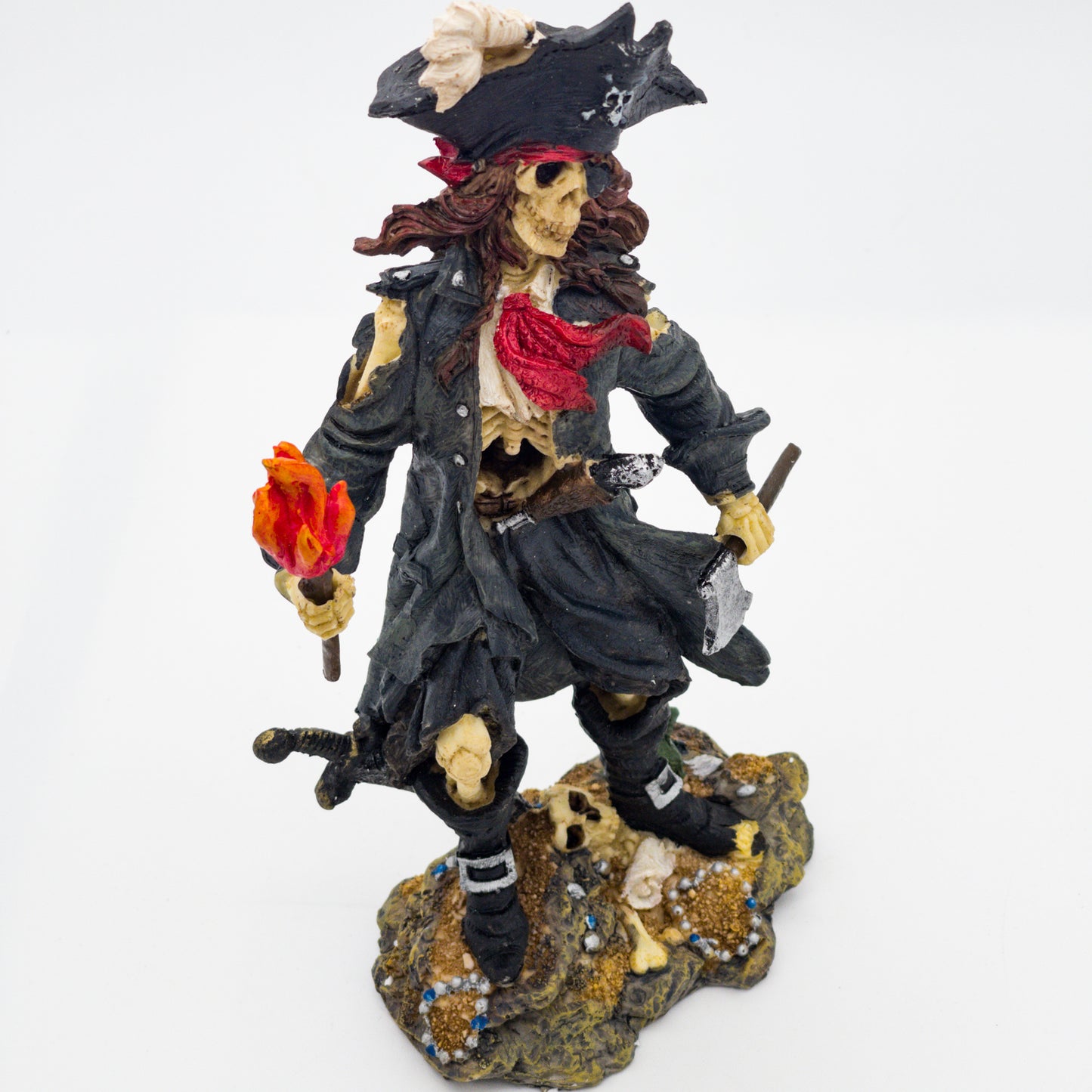 Isla De Muerta Skeleon Pirate Captain Figure Statue