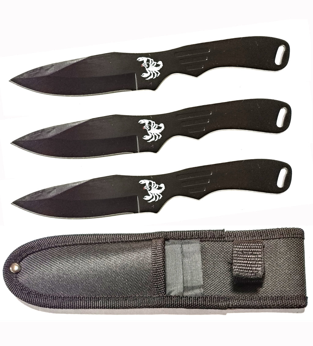 Throwing Knives Scorpion Black