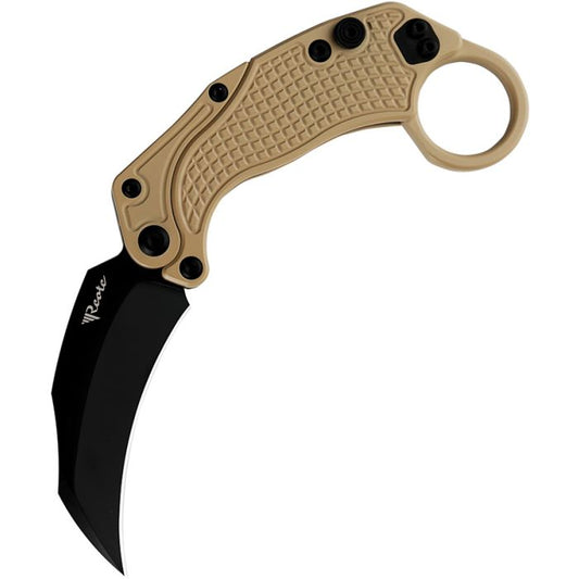 Reate Knives EXO-K Button Lock Tan