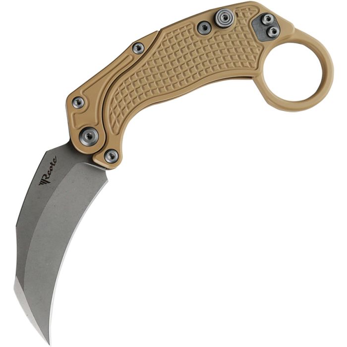 Reate Knives EXO-K Button Lock Tan SW