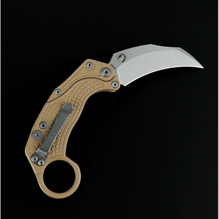 Reate Knives EXO-K Button Lock Tan SW