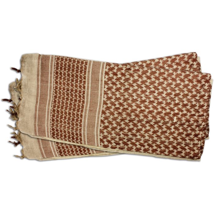 Red Rock Outdoor Gear Shemagh Head Wrap Tan/Brown