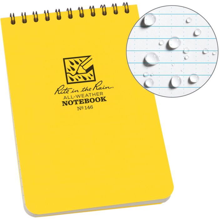 Rite in the Rain Top Spiral Notebook 4x6in