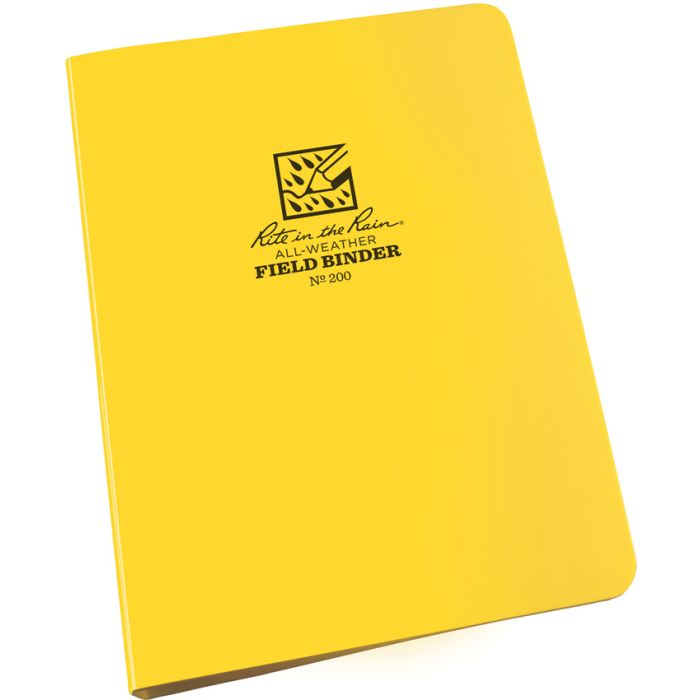 Rite in the Rain Ring Binder Yellow 1/2in