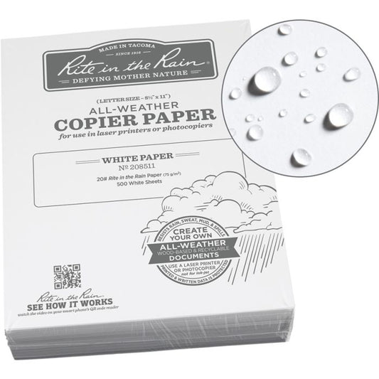 Rite in the Rain Copier Paper White 500 Sheets