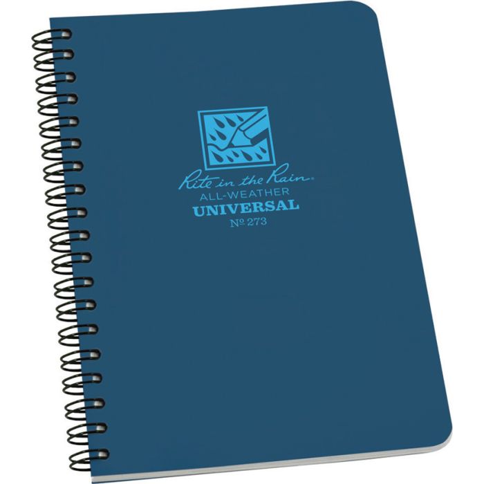 Rite in the Rain Side Spiral Notebook Blue