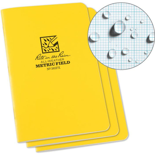 Rite in the Rain Stapled Notebook 3pk