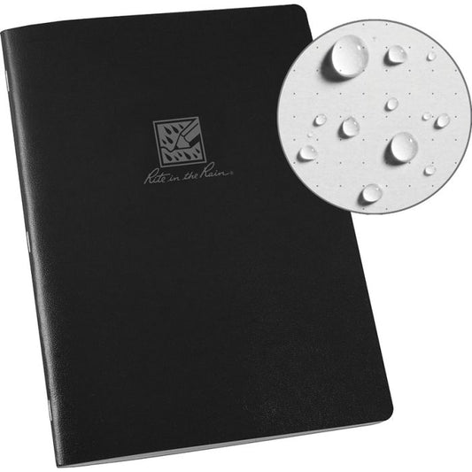 Rite in the Rain Large Stapled Notebook Black