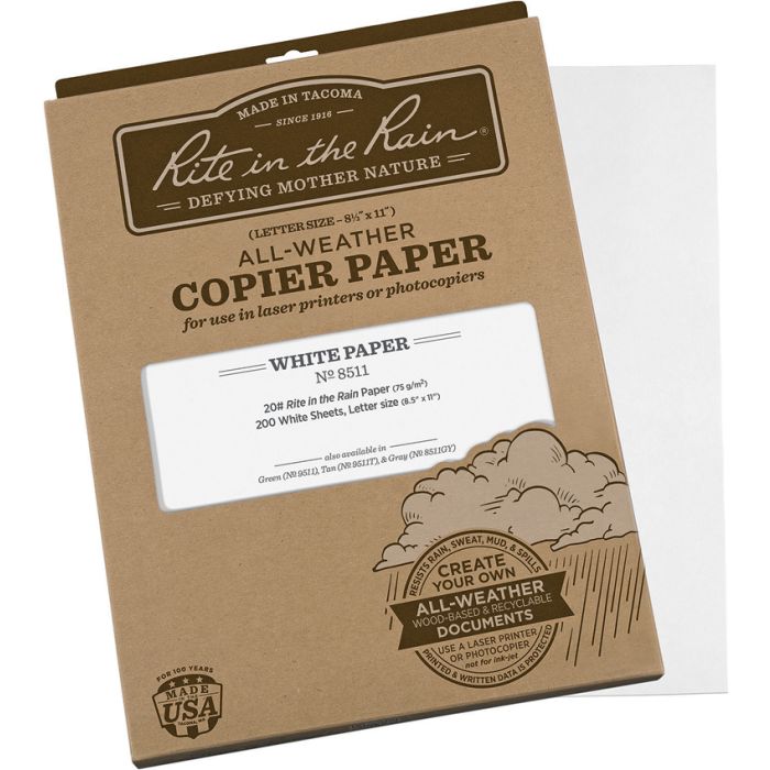 Rite in the Rain Copier Paper White 200 Sheets