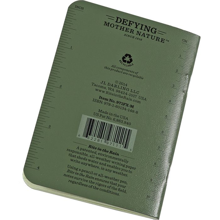 Rite in the Rain Stapled Notebook 3 Pack