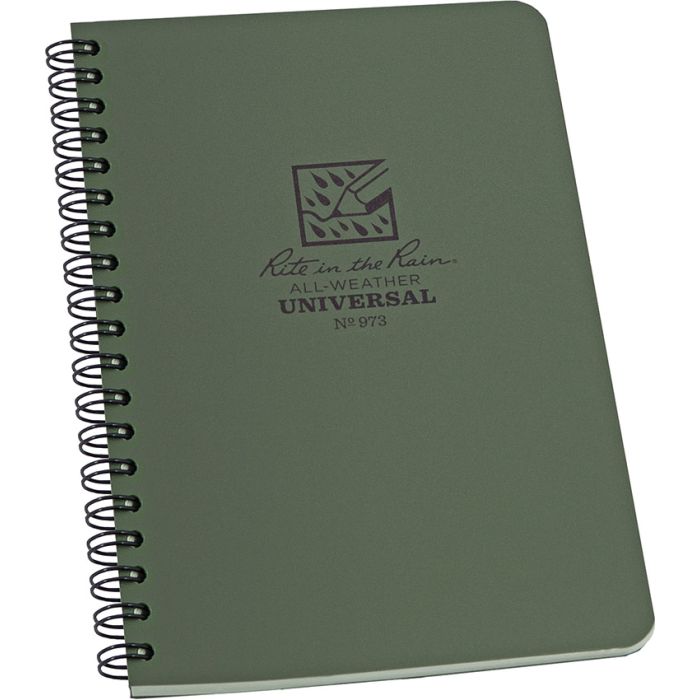 Rite in the Rain Side Spiral Notebook Green