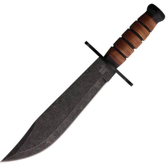 Rough Ryder-Combat Bowie Stacked Leather