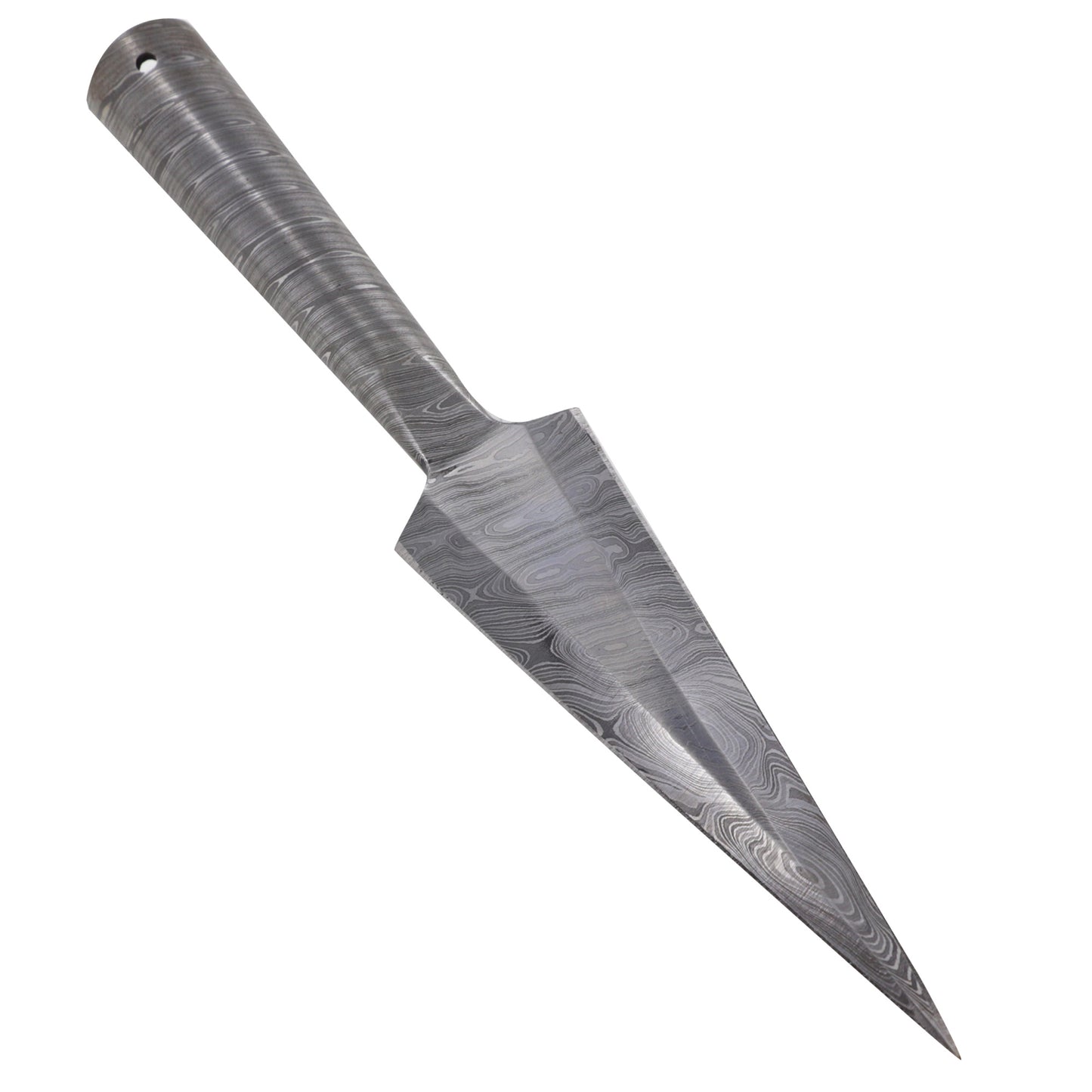 Traditional Viking Damascus Steel Spear Head Mount Attachment