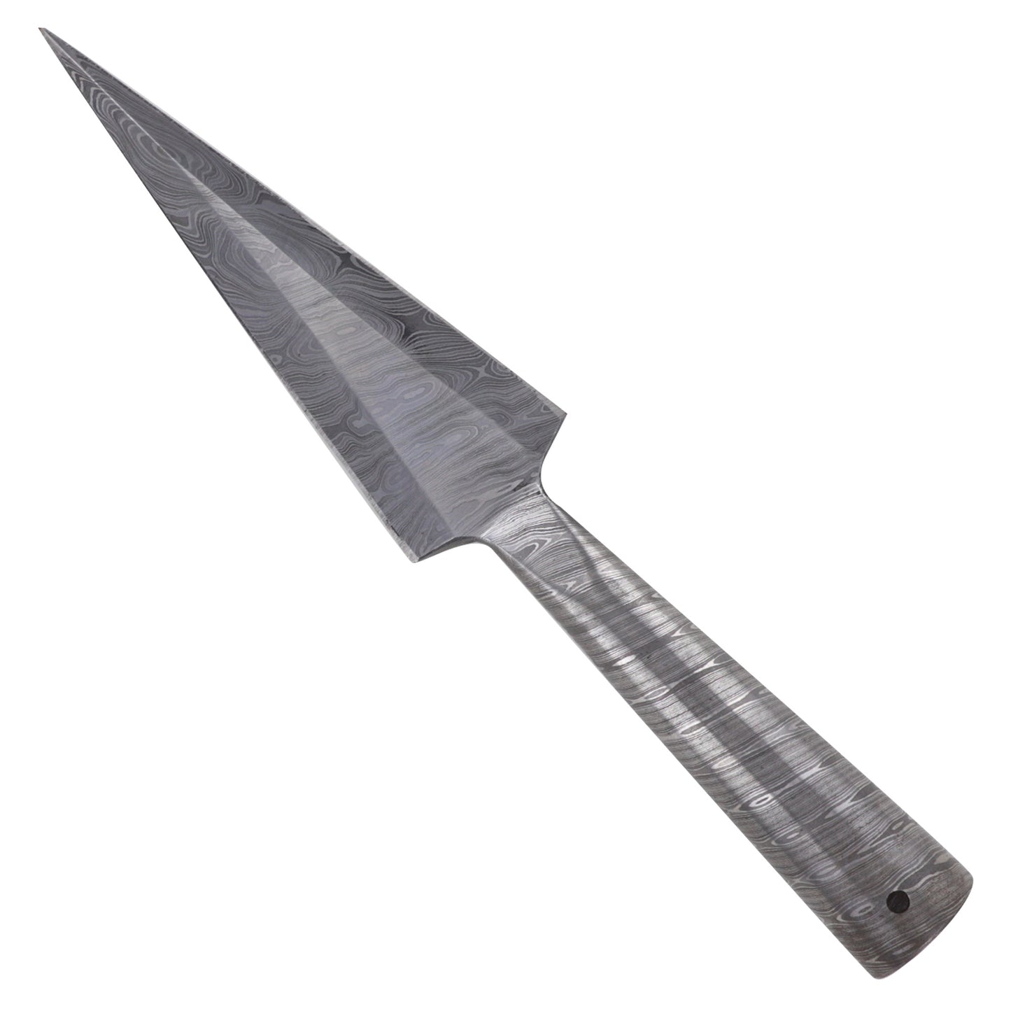 Traditional Viking Damascus Steel Spear Head Mount Attachment