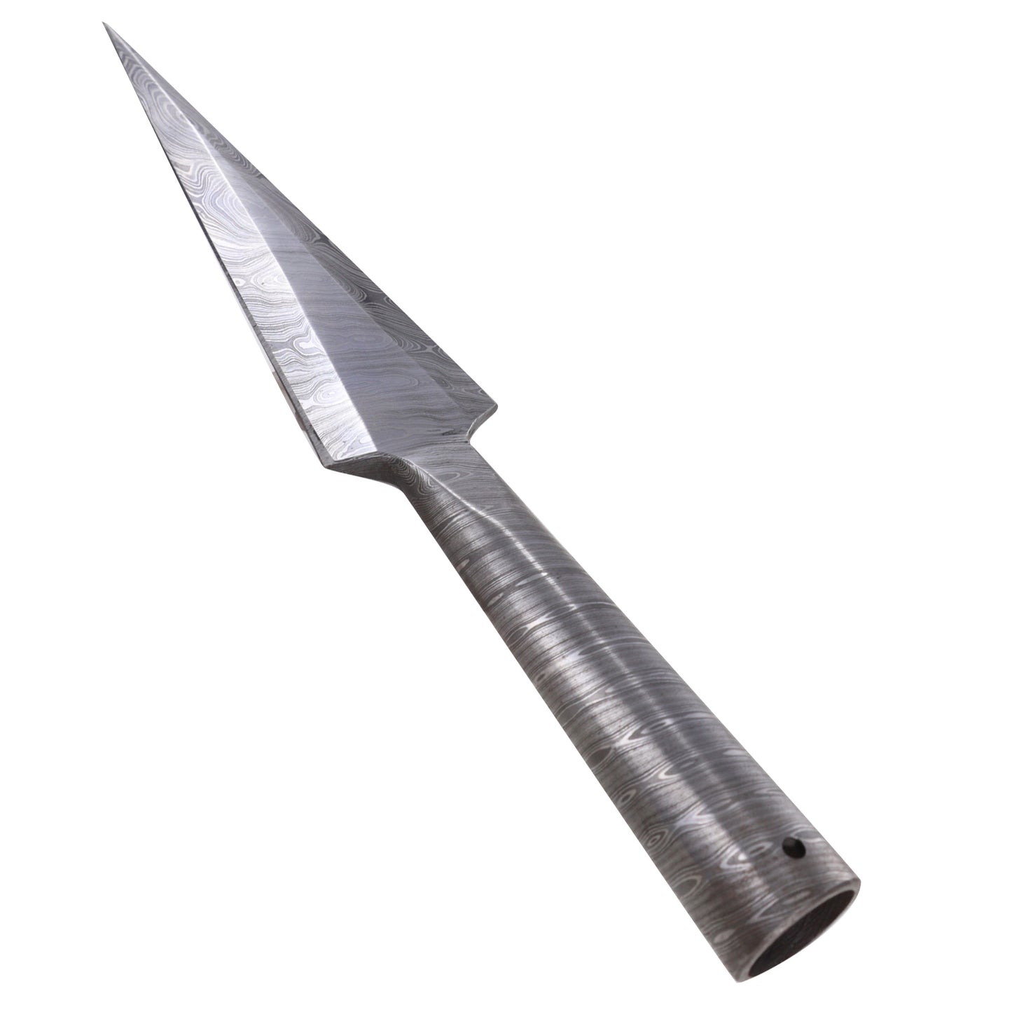 Traditional Viking Damascus Steel Spear Head Mount Attachment