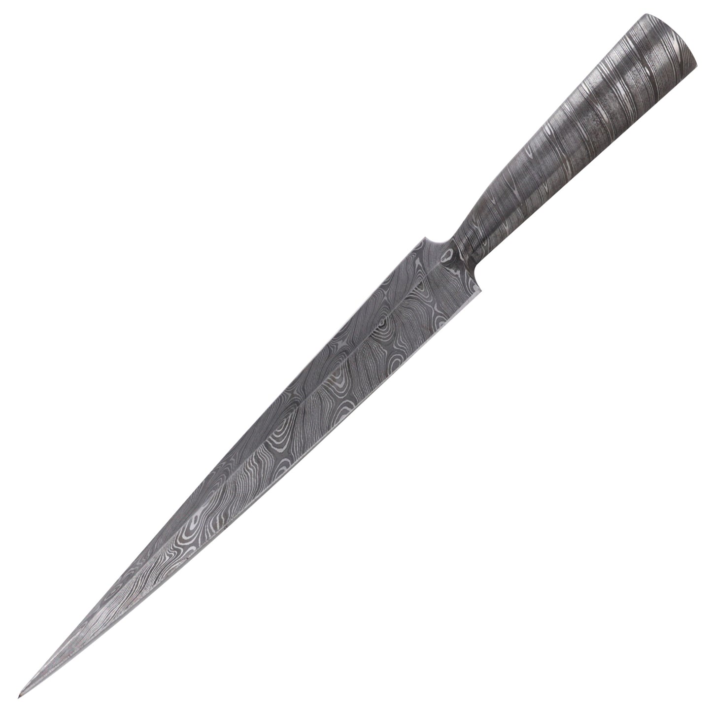 Forged Damascus Viking Lance Spear Head Attachment