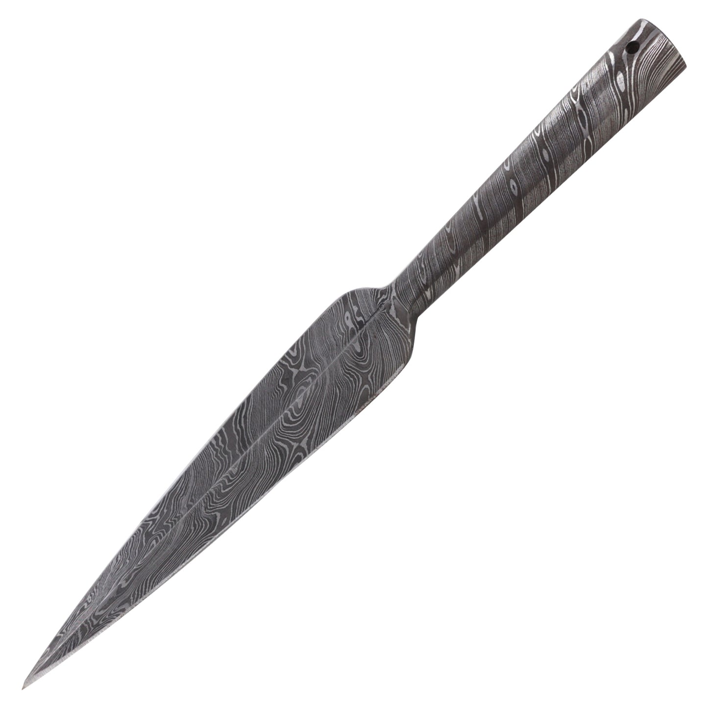 Nordic Traditions Damascus Steel Viking Spear Head Attachment