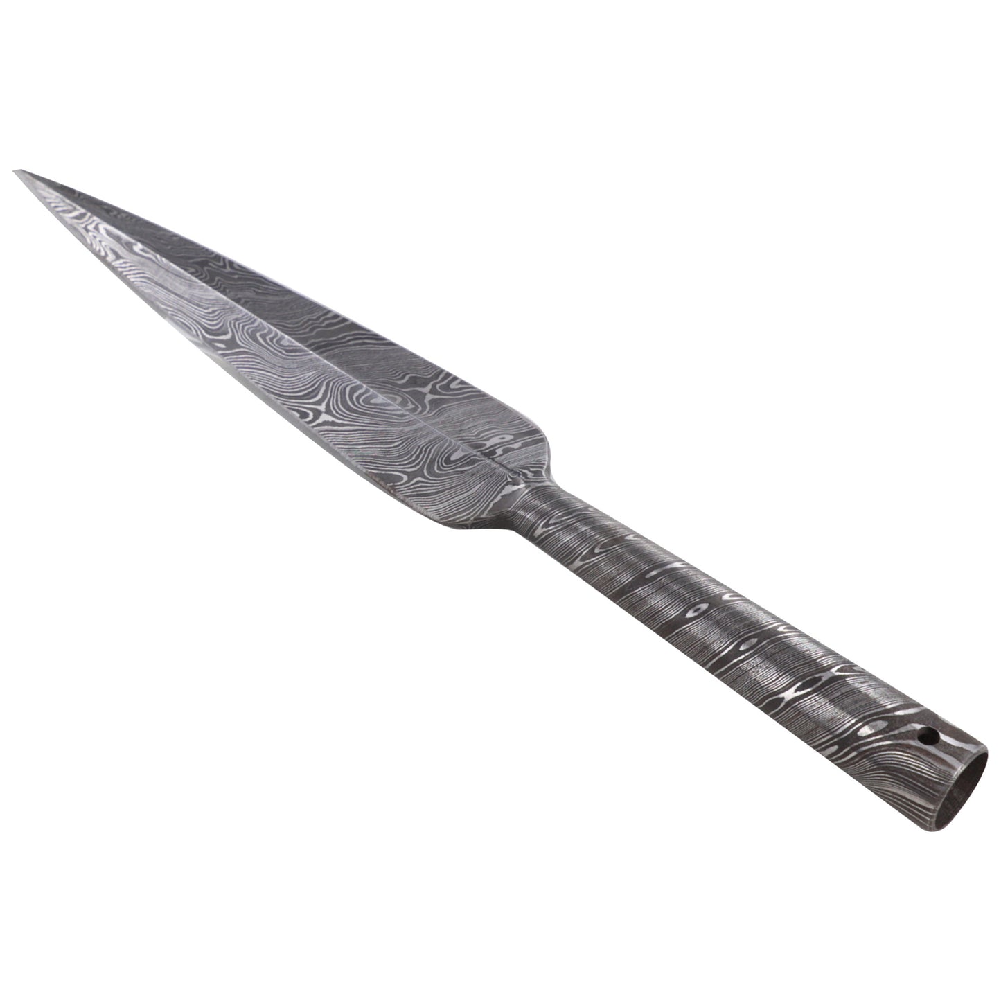 Nordic Traditions Damascus Steel Viking Spear Head Attachment