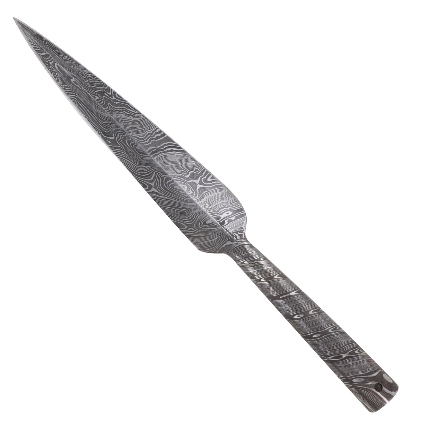 Nordic Traditions Damascus Steel Viking Spear Head Attachment