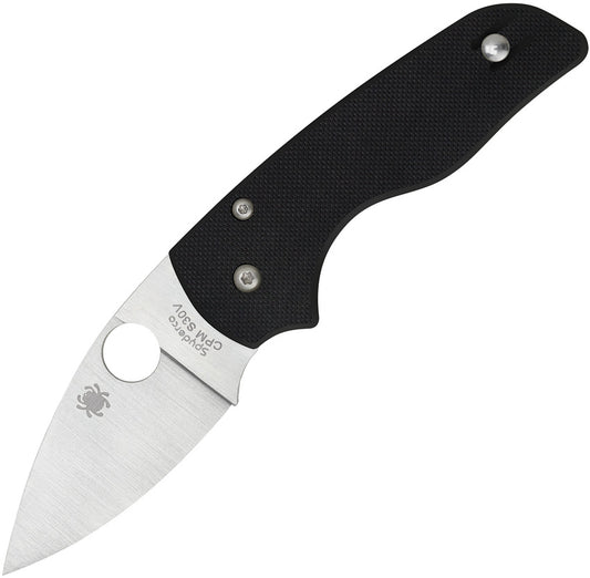 Spyderco-Lil' Native Plain Black G10