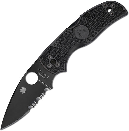 Spyderco-Native 5 Lockback Black Serr