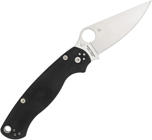 Spyderco-Para-Military 2 Black G10 Left