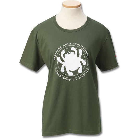 Spyderco Womens T-Shirt Green Bug XL