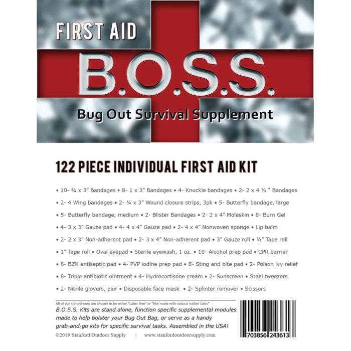 Stanford Outdoor Supply B.O.S.S. First Aid Kit