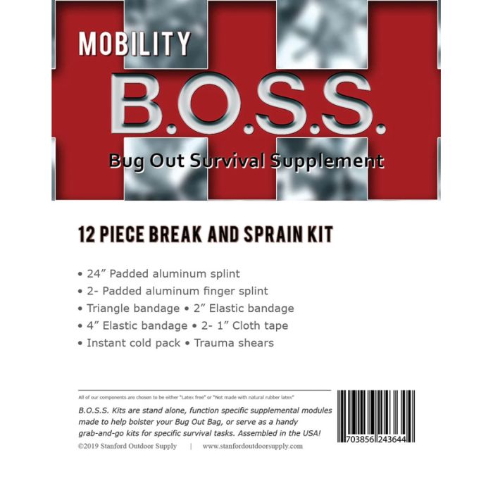 Stanford Outdoor Supply B.O.S.S. Break/Sprain Kit