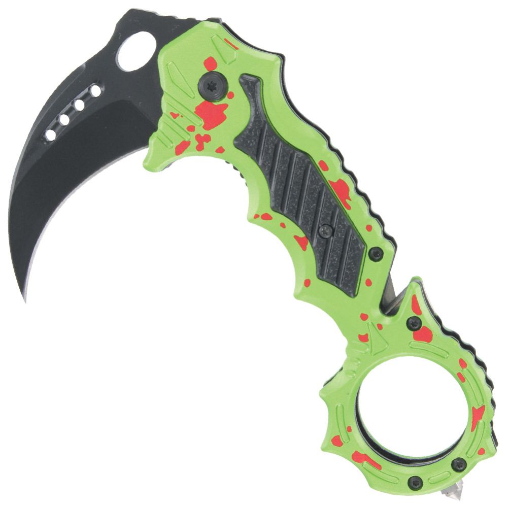 Bleed Out Force Traction Emergency Spring Assist Karambit