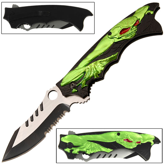 Mutant Creeper Spring Assist Pocket Knife