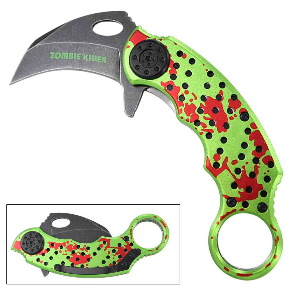 Killer Primal Fear Tactical Spring Assist Karambit Knife