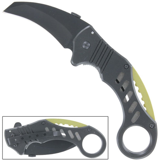 Kinetic Energy Spring Assist Mechanical Karambit