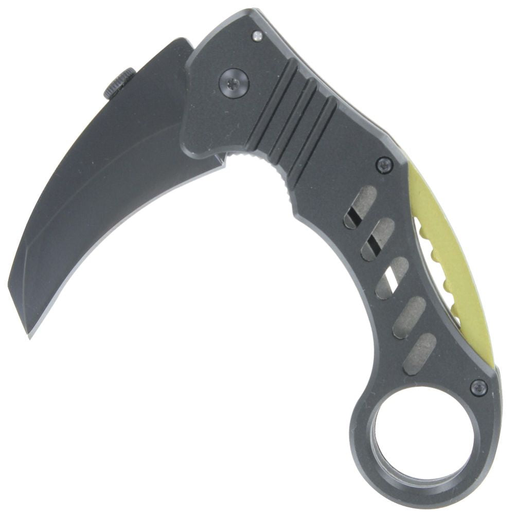 Kinetic Energy Spring Assist Mechanical Karambit