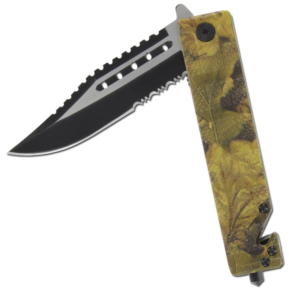 Adrenaline Rush Camo Spring Assist Knife