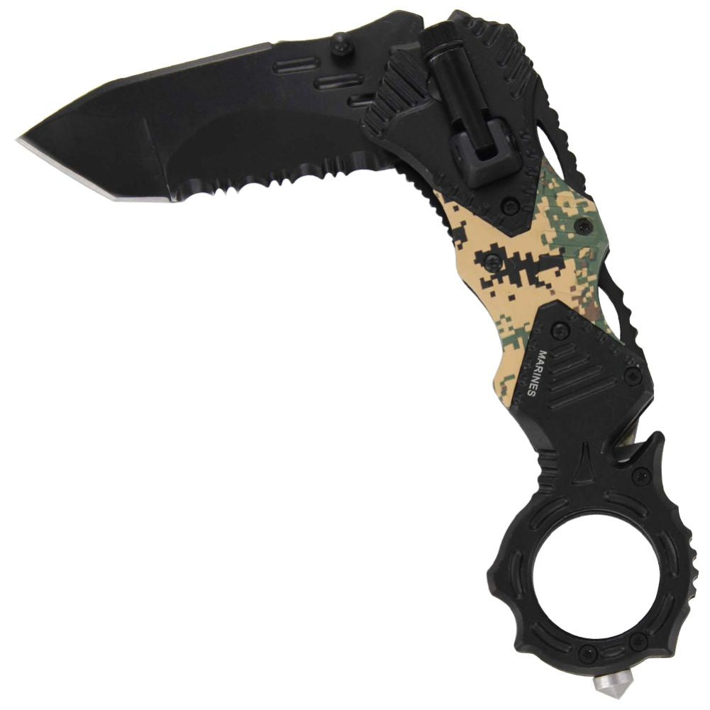 Devil Dog Fireteam Spring Assist Tactical Emergency Knife