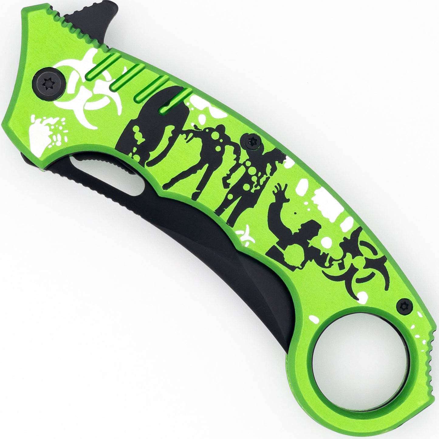 Shredded Spring Assisted Killer Karambit Knife