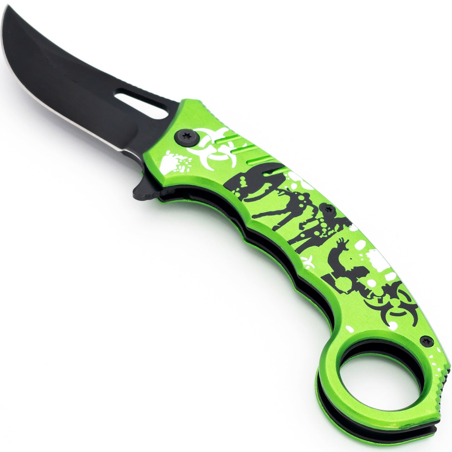 Shredded Spring Assisted Killer Karambit Knife