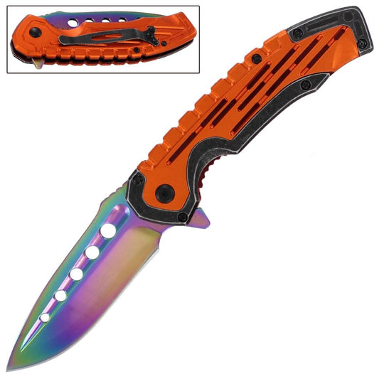 Psychedelic Strut Pocket Knife with Spring Assist