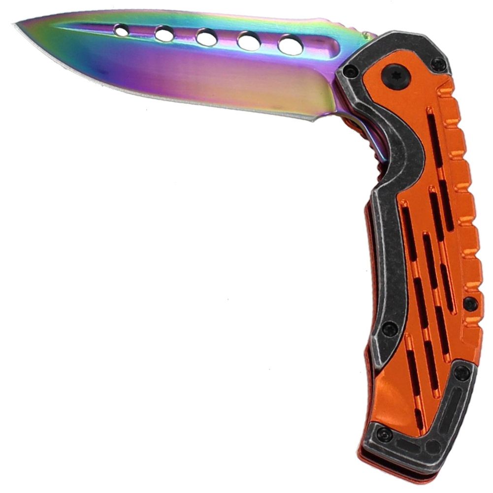 Psychedelic Strut Pocket Knife with Spring Assist